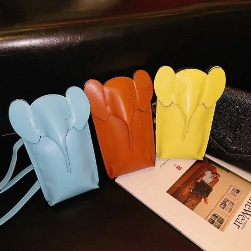 Leather Cute Cartoon 3D Elephant with Brand Logo Phone Case for IPhone 11 12 Pro Max 7 8 Plus X XR XS 11 Pro MAX PU Animal Cover