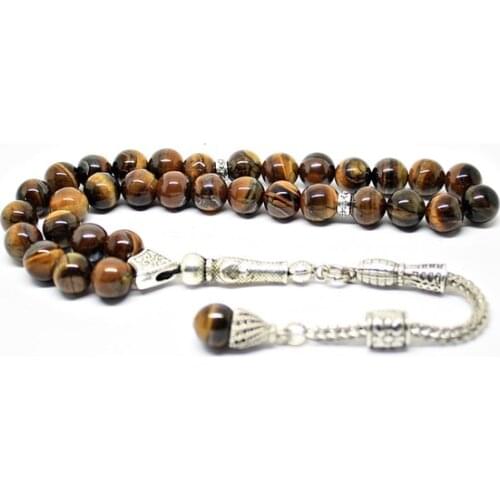 Tiger Eye Rosary Natural Stone Special Design Tepih | MUSLIMS | NECKLACE | BRACELET | tree | prayer | hand work | collection