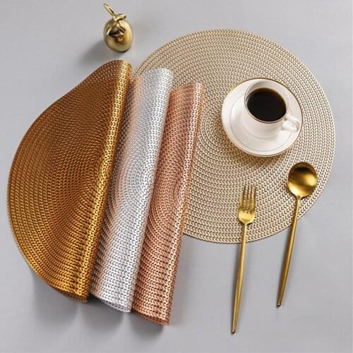 Hot 38cm Round PVC Eco-friendly Bowl Dish Placemat Heat Insulated Dinning Table Mat