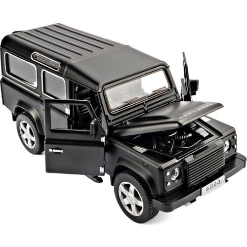 Exquisite gift 1:32 Defender SUV alloy model,simulation metal sound and light pull back off-road model collection,free shipping