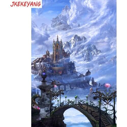 5D DIY square/round Diamond Painting Fantasy castle Cross Stitch Diamond Embroidery Pattern Rhinestone home decor J0979