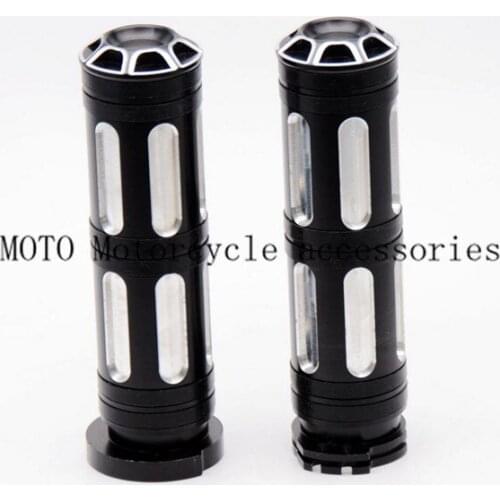 Edge Cut Motorcycle Handlebar Hand Grips Black For Harley Sportster XL 883 1200 Softail Dyna Fatboy Touring FLHT V-Rod VRSCD
