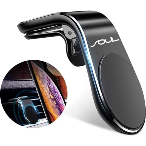 Metal Magnetic Car Phone Holder for Kia Soul 2010 2011 2017 2018 Car Styling Accessories