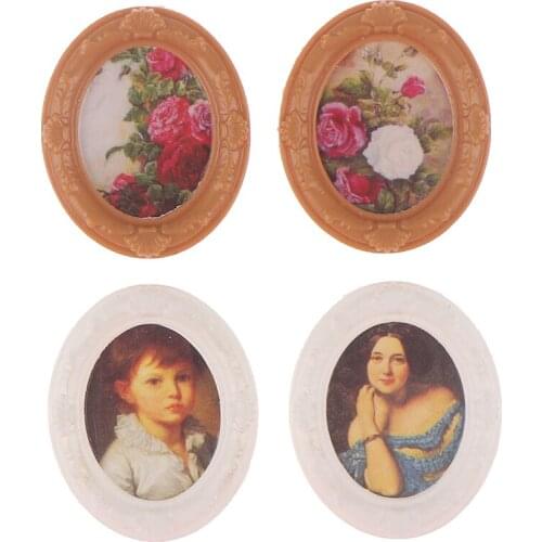 1:12 Dollhouse Miniature Mini Photo Frame Model Furniture Decorative Doll House Accessories