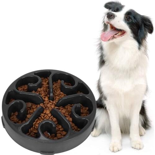 Pet Dog Food Bowls Puppy Slow Down Eating Feeder Dish Bowl Healthy Feeding Maze Bowls Prevent Obesity Pet Dogs Supplies