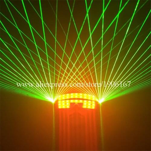 Fashion Green Laser Glasses Led Luminous Party Laserman Glasses For Night Club KTV Bar Stage Show