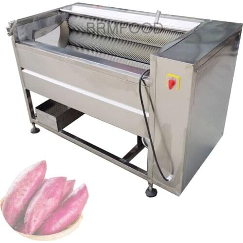 Pepper Tomato Potato Ginger Pumpkin Seafood Vegetable Soft Brush Washing Peeling Machine