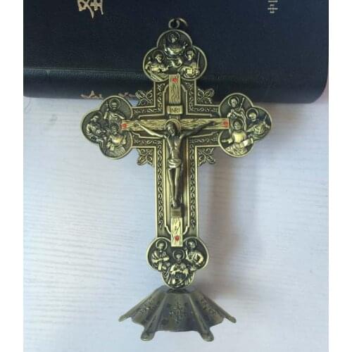 Wholesale Catholic Christian supplies home Church Religious Jesus Christ 12 disciples Crucifixion on the CROSS Holy art statue