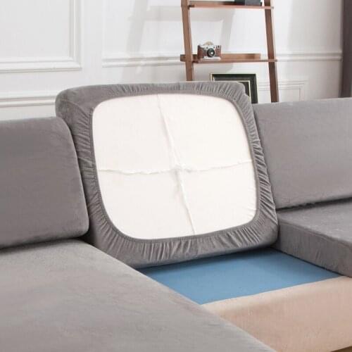 Plush sofa cushion cover sofa slipcover for living room soft couch cover seat cover solid protect for pets and kids