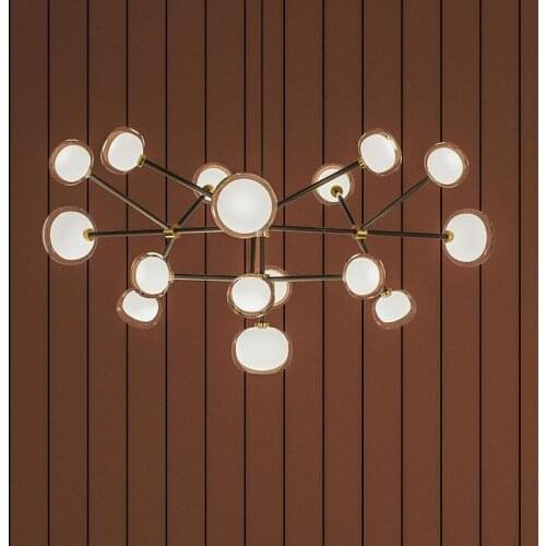 Nabila Rectangular Round Chandelier For Dining room Bar Kitchen sputnik chandelier Nordic Design art deco Glass Ball Chandelier