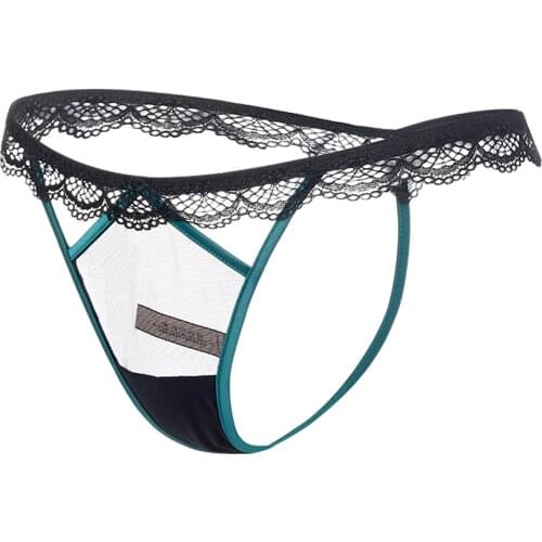 Surprise girlfriend wife underwear thong female hot perspective transparent sexy sentiment lace thin