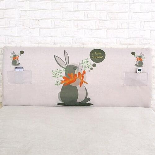 Warm Love Bedside Cover Bedside Set Dustproof Cover Flax Full Package Cotton Fabric 1.2 Meters 1.5 Meters 1.8 Meters Protect