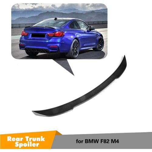 For BMW F82 M4 Coupe 2014 - 2018 Carbon Fiber Rear Trunk Spoiler