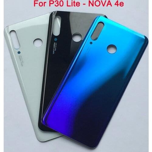 Back Battery Cover For Huawei P30 Lite Nova 4e Rear Glass Door Panel Case For Huawei P30 Lite Battery Cover