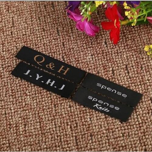 Customized logo garment satin labels/clothing woven labels/logo/garment tags/brand name printing