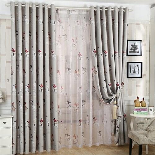 Cool Rider Blackout Curtains for Children Living Room Boys Bedroom Window Treatments Drapes