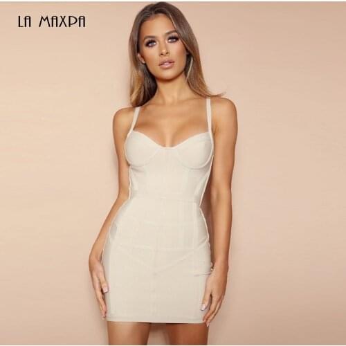 2021 New Summer Tight Bodycon Bandage Elastic Spaghetti Tube Top Sexy Dress Nightclub Prom Club Dress Vestidos