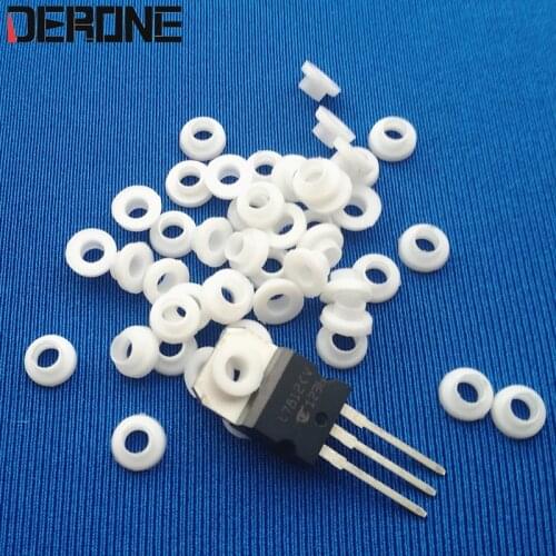 100piece insulation rubber sleeve for Three Terminal Voltage Regulator T-220 Medium power transistor Insulating rubber