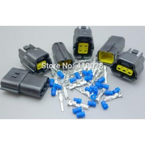 15sets =5sets 2/3/4 Pin Way Waterproof Wire waterproof Connector Plug Car Auto Sealed Electrical Set Car Truck connectors