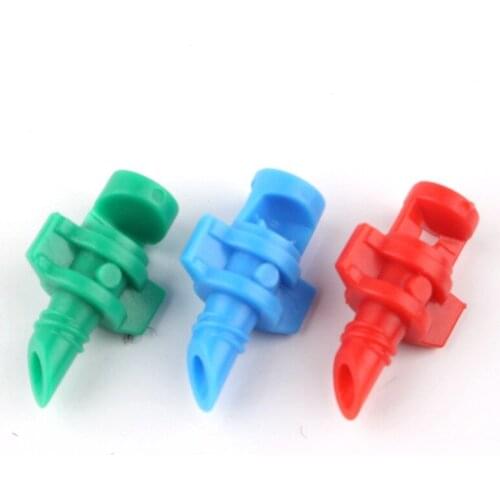 40Pcs 90 180 360 Degree Plastic Refractive Sprinkler Atomization Sprayer Greenhouse Watering Garden Micro Irrigation Accessories