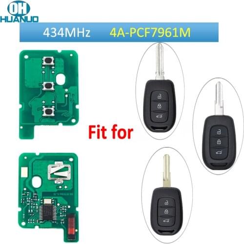 5/10pcs, 3 Button 434MHZ with 4A PCF7961M Chip Remote Key Board for Renault Sandero Dacia Logan
