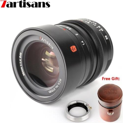 7 artisans 35mm f1.4 for Leica M2 /M3/M4/SL/ TL /TL2/CL for Fujifilm GFX Full Frame M-Mount Lens Free give Adapter Ring