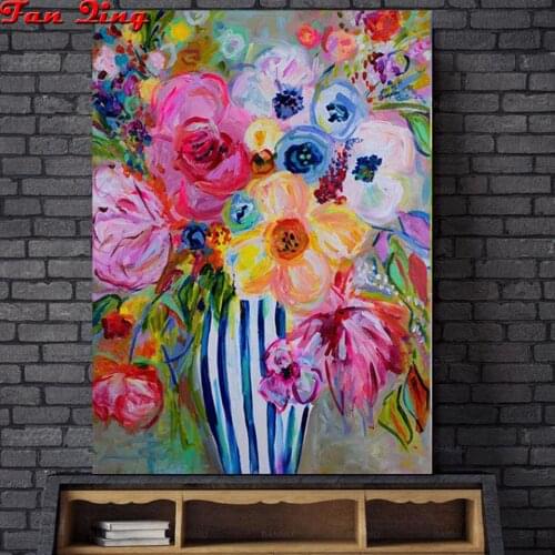 Diamond Embroidery Scenic Diamond Painting Full Square/Round New Arrival Abstract Flower Diamond Art Home Decor