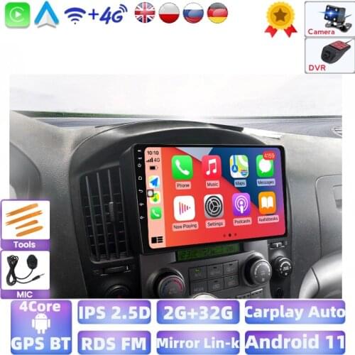 For Hyundai H1 TQ 2007 2008 2009 2010-2015 Car Radio Multimedia Video Player Navigation GPS Android Support Rear Camera DVR 2din