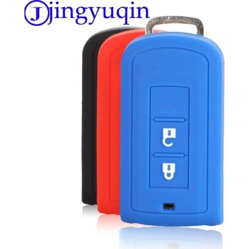 Jingyuqin 10p 2b Car Key Case Silicone For Mitsubishi Outlander 10 Lancer Pajero Sport EX ASX Colt L200 Inteligentne