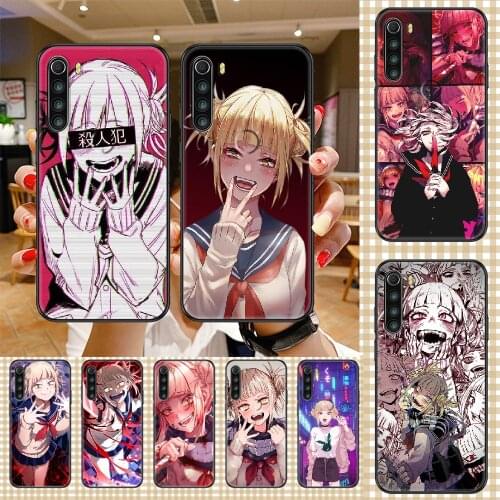 My Hero Academia Himiko Toga Phone case For Xiaomi Redmi Note 7 7A 8 8T 9 9A 9S 10 K30 Pro Ultra black pretty hoesjes 3D back
