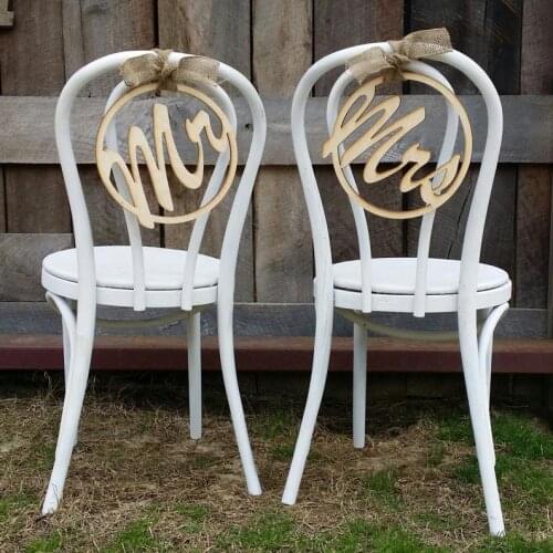Wooden Mr&Mrs Chair Signs, wedding Unpainted photo booth props, wedding chair sign, wedding decoration,wedding gift