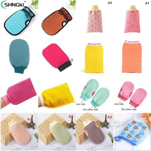 Double-sided Towel Korean Exfoliating Bath Washcloth Body Scrub Showe For Shower Scrub Gloves Resistance Body Massage Sponge