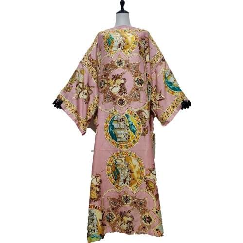 Bohemian 2021 Spring Cotton Kaftan Long Sleeve Muslim Maxi Dress Free Size Floor Length платье женское Evening Party Gowns