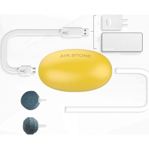 Aquarium Oxygen Pump Usb Mini Portable Efficient Outdoor Fishing Air Stone Ultra Silent Fish Tank Air Pumps