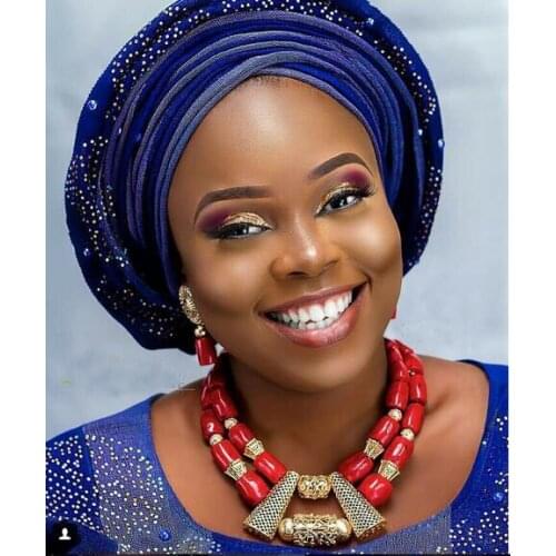 New Wine Red Chunky Coral Jewelry Set Women Costume African Beads Choker Necklace Set Original Coral Bridal Jewelry Set CNR696