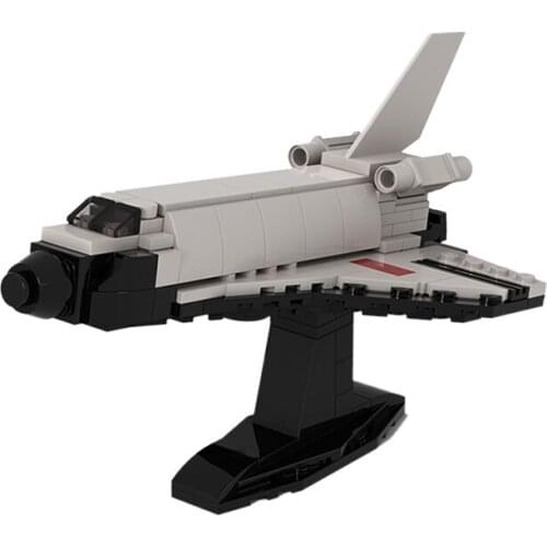 MOC Aerospace Science Tech-nology Space Building Block Model Shuttle 1:220Scale Warship Unmanned Airplane Brick Children ToyGift