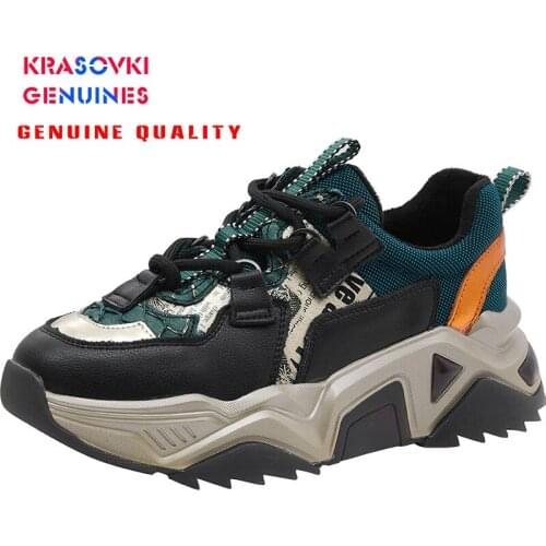 Krasovki Chunky Sneakers 2020 Fashion Style Womens Mesh Breathable Platform Sneakers Women Ladies Chunky Shoes womens Footwear