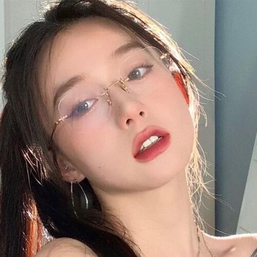 Iboode Square Transparent Glasses Frame Women Men Optical Frames Unisex Glasses Retro Vintage Metal Prescription Eyeglasses