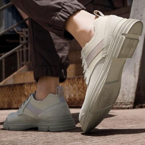 Men Casual Mens Boots Casual Black Shoes Causal For Men Leather Fashion Sneakers Leisure Sneaker Man Shoe Sports Male