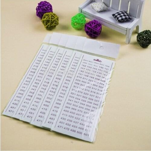 Wholesale Factory Shop DMC Thread Floss Number Sticker Cross Stitch Embroidery Floss Thread Tool--Available