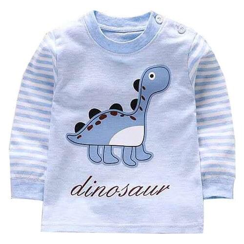 Autumn Baby Boys T-shirts 0-6y Long Sleeve Baby Girls Tops O-neck Spring Infants Underwear Toddler Underwear Boys Pajamas Autumn