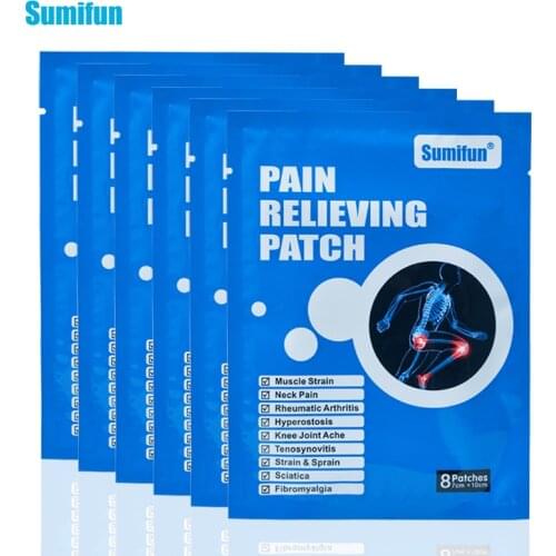 Sumifun 8/24/40/64pcs Pain Relief Patch Chinese Medical Herbal Back Neck Muscle Arthritis Orthopedic Plasters