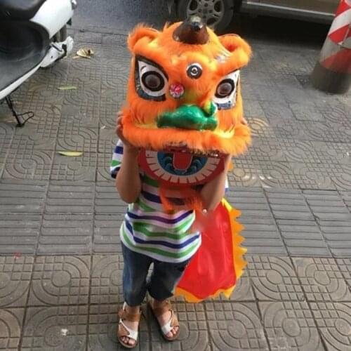 Children lion dance costumes Simple Kid Size Lion Dance Costume Chinese cosplay props