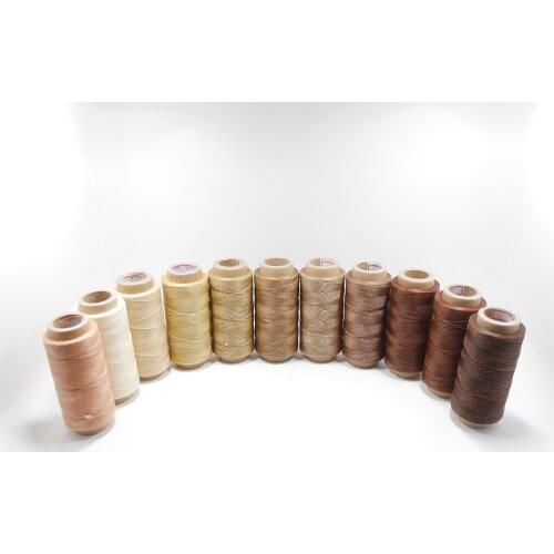 150 meters Diameter 1.2mm 250D Polyester Sewing Waxed Thread Leather Hand-stitched Braided Cord multi colors