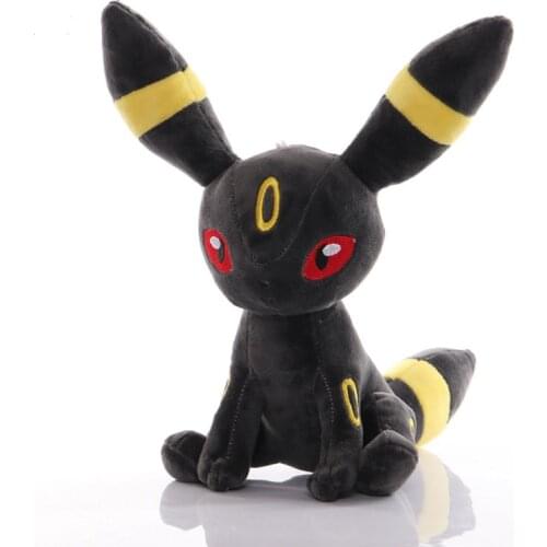25cm Umbreon Plush Stuffed Toys Doll Kawaii Anime Umbreon Plush Toy Soft Peluche Brinquedos for Children Kids Gifts