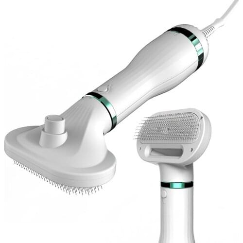 Pet Hair Dryer Portable Home 2 In 1 Pet Grooming Hair Dryer And Comb Brush Dog Fur Blower 3 Level Adjustable Pet Brush Low Noise