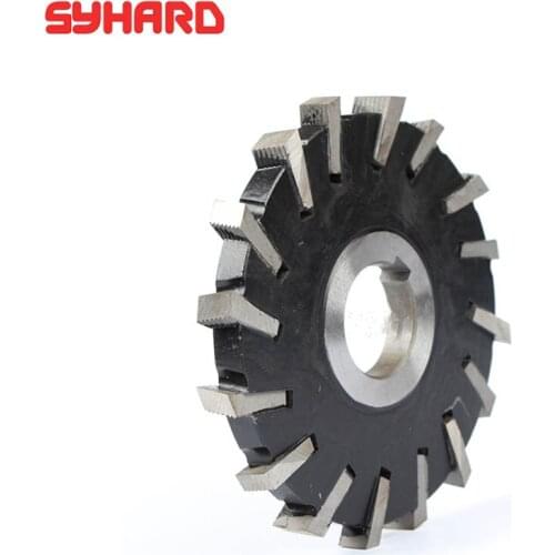 HSS Face And Side Milling Cutter Gear Shaping Slot Cutter Inserted Blade Milling Cutter Outer Diameter 130/150/160mm