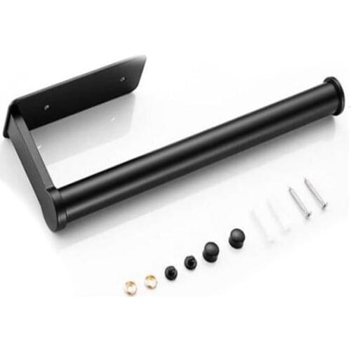 Under Cabinet Paper Towel Holder, Black Paper Towel Holder, Rust-Proof and Thickened, Space Saving, for Kitchen
