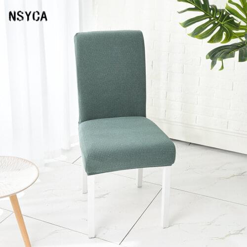 Waterproof Chair Cover Korean Style Solid Color Lattice Elastic Home Chair Set Hotel Dining Table Hotel One Piece Chair Cover