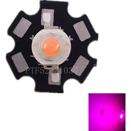 10PCS 3W full spectrum 380-840nm high power LED emission diode chip LED 45 MIL used for DIY plant growth on 20mm aluminum substr
